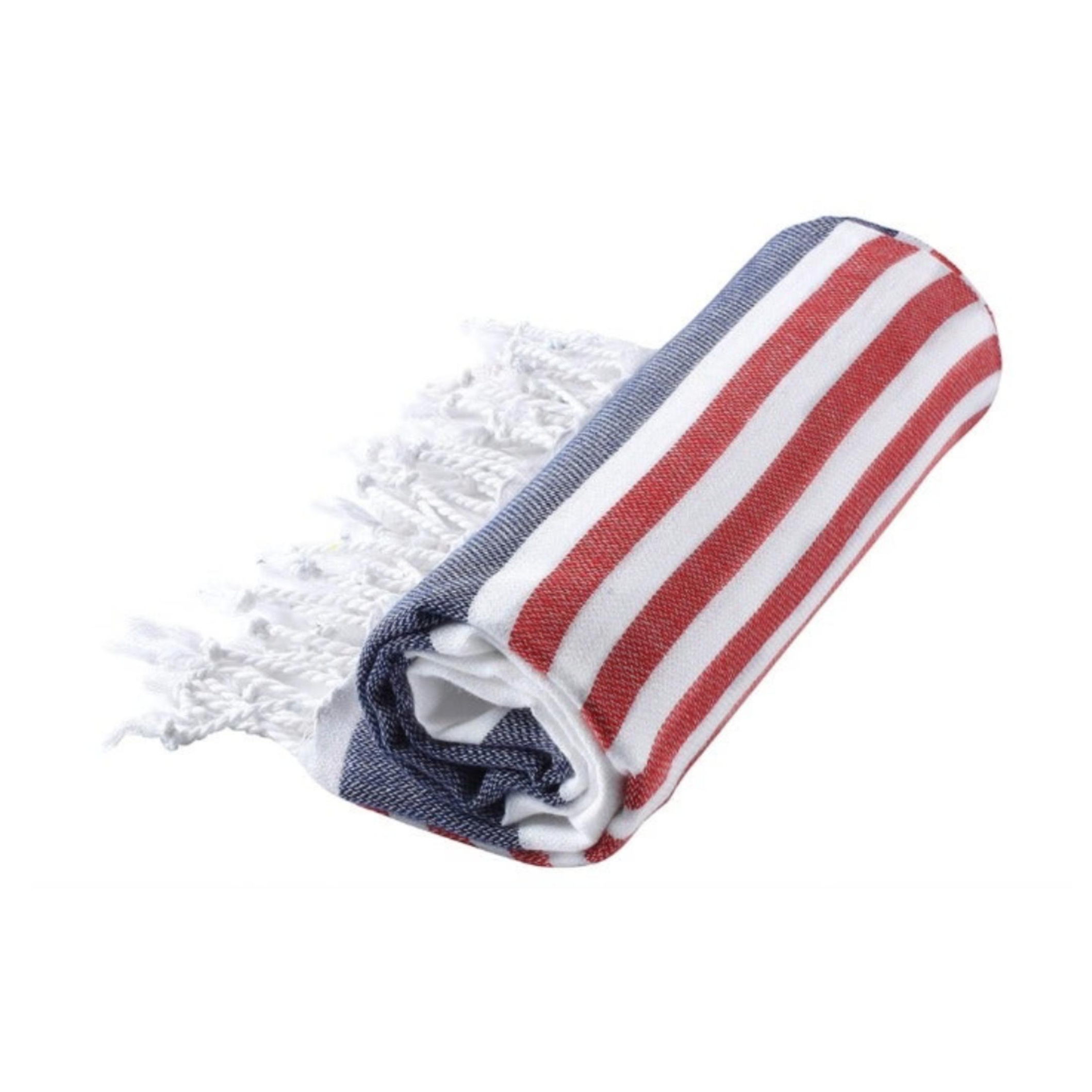 Red white blue beach towel 2025